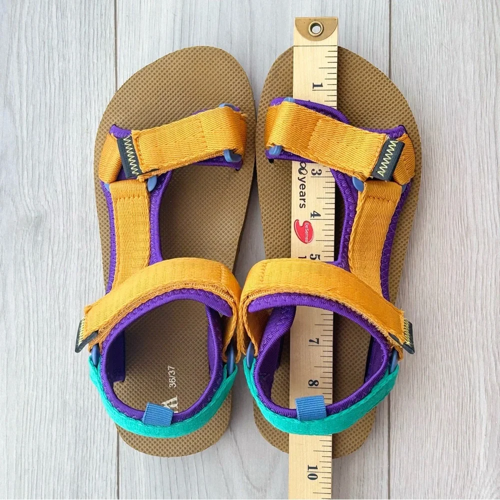 ZARA Women’s Multicolour Technical Sandals Size 36/37 Adjustable Pre-Owned - Picture 15 of 15